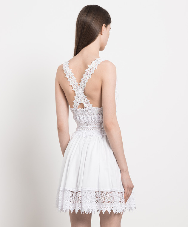 ワンピース Charo Ruiz SS25 Short Dress Marilyn (201605 WHITE) Charo Ruiz Ibiza Marilyn Mini Dress in White Size: Large