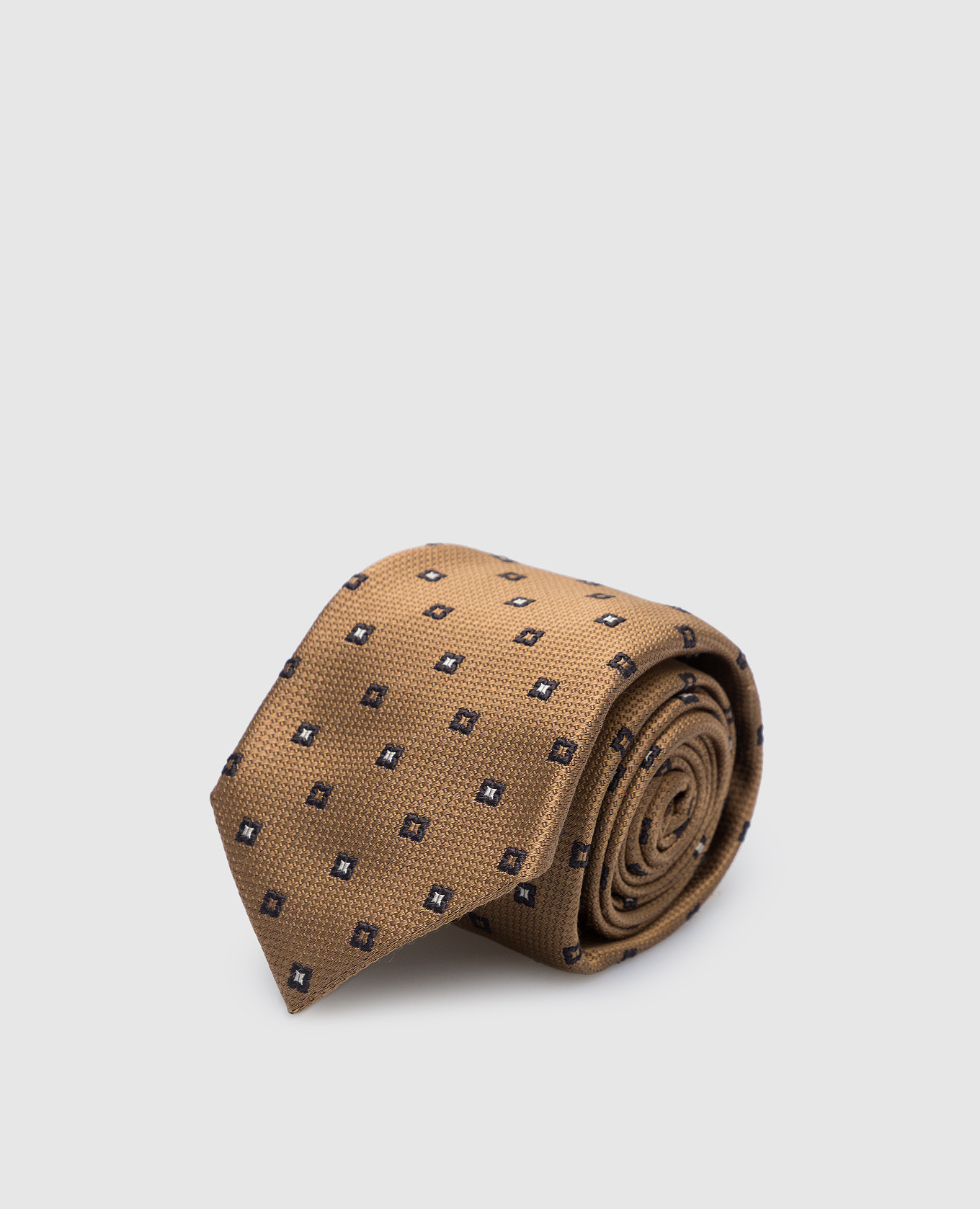 

Brown geometric silk tie Brunello Cucinelli