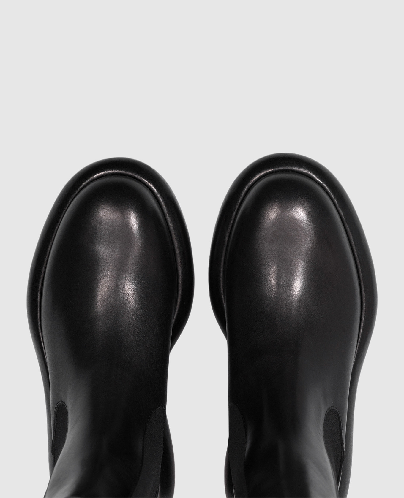 Black leather Chelsea boots Jil Sander 4