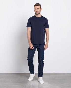 ISAIA Blue T-shirt MCI154JP001