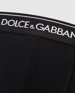 Dolce&Gabbana Set of black boxer briefs with logo M9C07JONN95