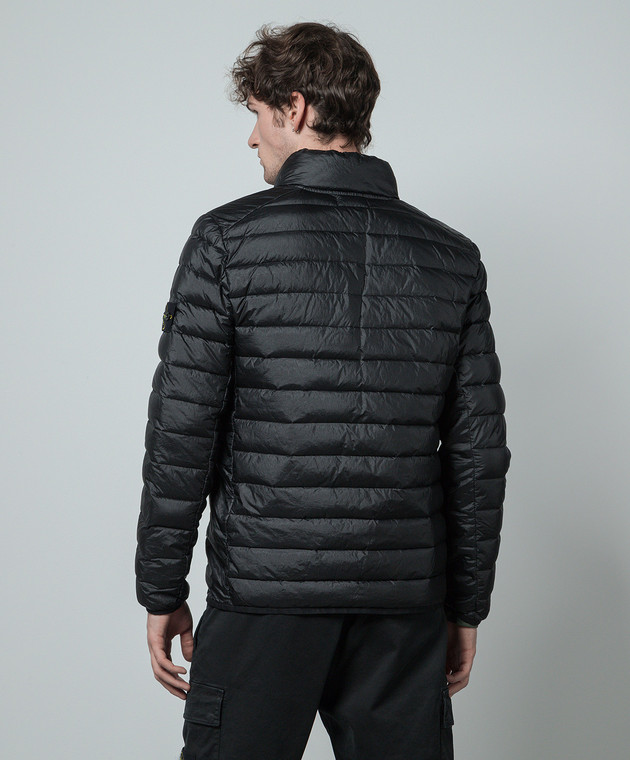 Stone Island - Black puffer jacket with logo patch 801542424 Stone Island - Black puffer jacket with logo patch 801542424