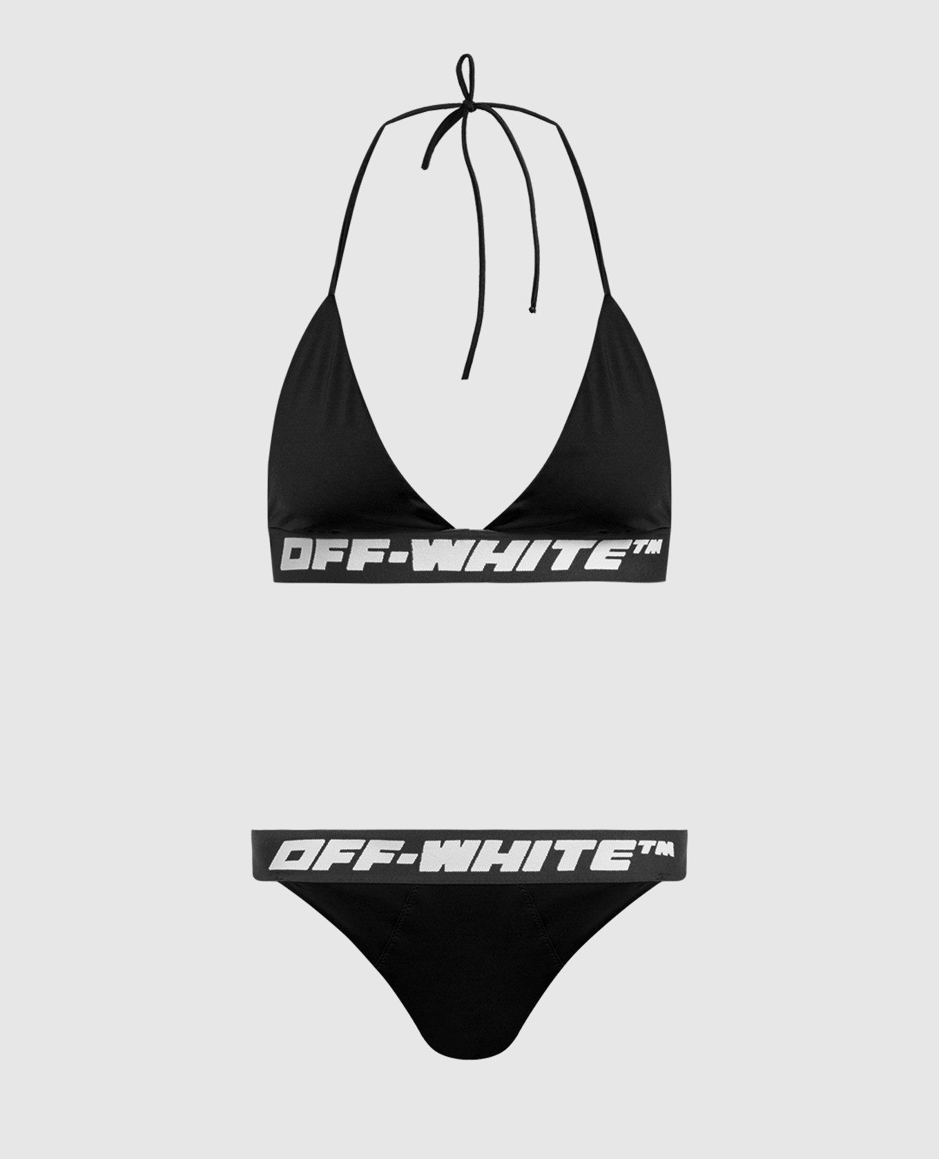 

Black swimsuit with contrasting logo print Off-White
