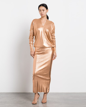 Tom Ford Peach metallic pullover MAK1148YAX407