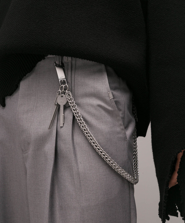 C2H4 - Silver chain for pants R008AC071 - shop with European