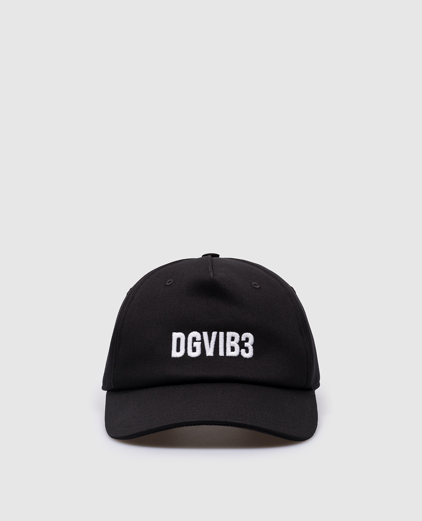 Black cap with dgvib3 embroidery dolce&gabbana