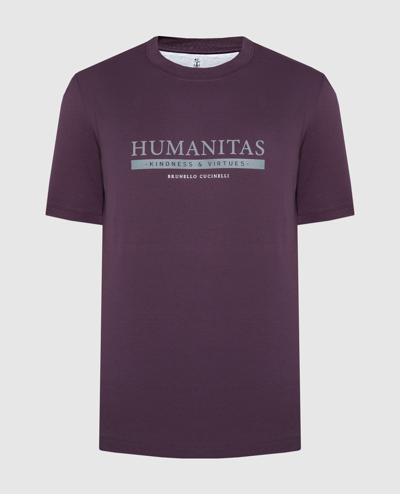 

Purple T-shirt with a print Brunello Cucinelli, Фиолетовый
