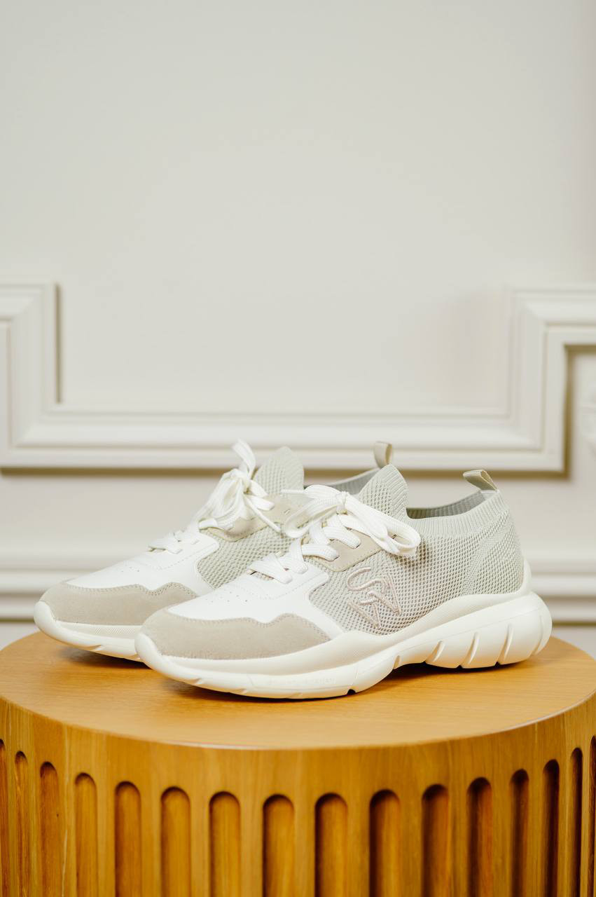 Beige 5050 combo sneakers with logo Stuart Weitzman 6