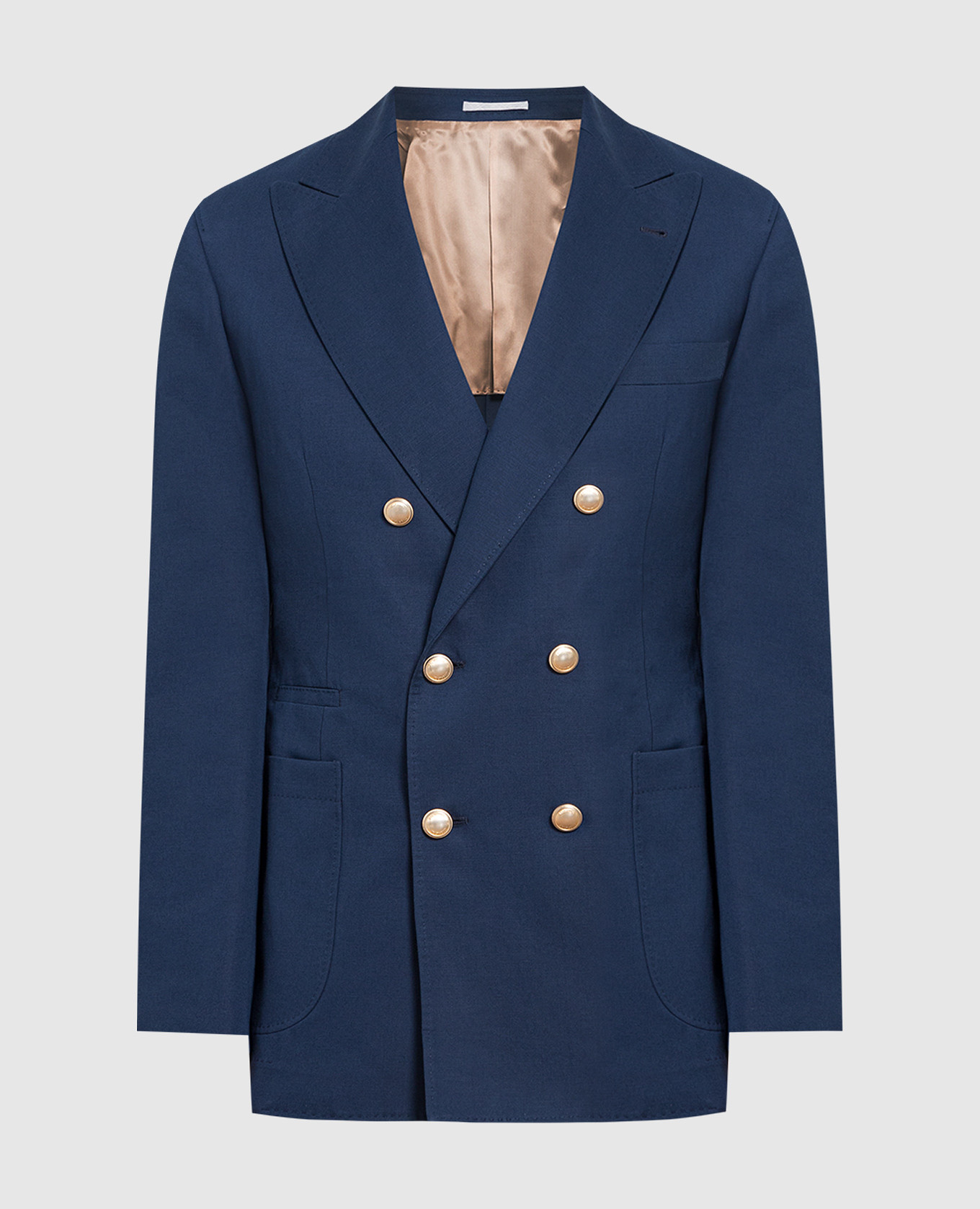 

Blue double-breasted blazer Brunello Cucinelli