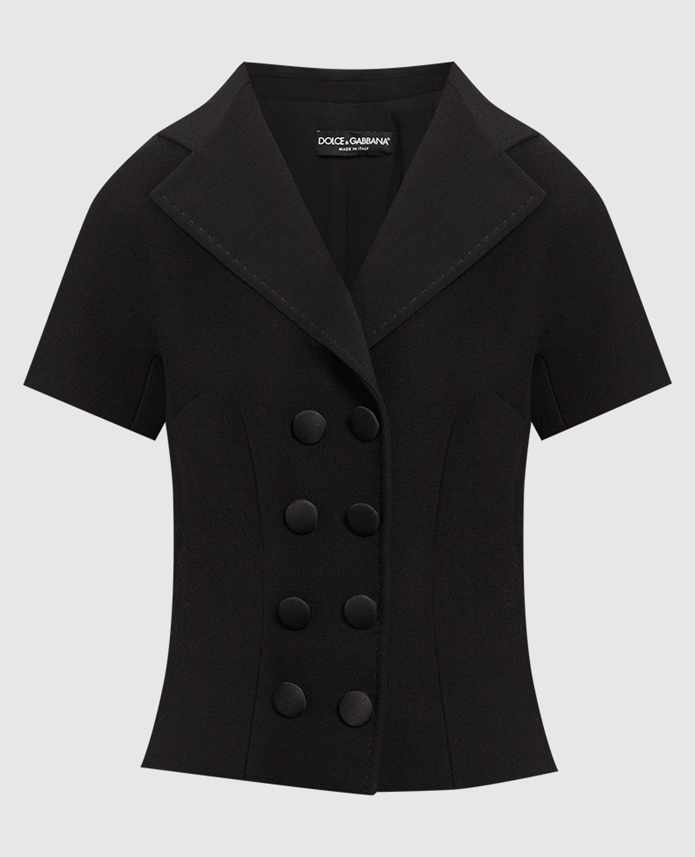 Black double-breasted jacket dolce&gabbana