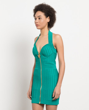 Balmain Green bustier dress AF1R4145KD80