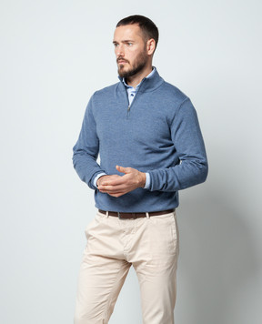 Cashmere&Whiskey Blue woolen jumper 77397