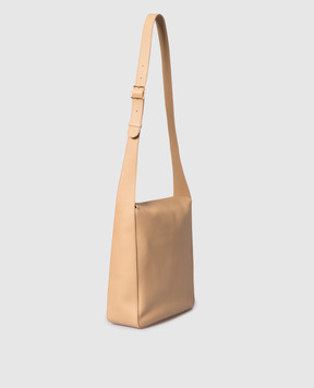 The Row Avery Beige Leather Messenger Bag W1312L129