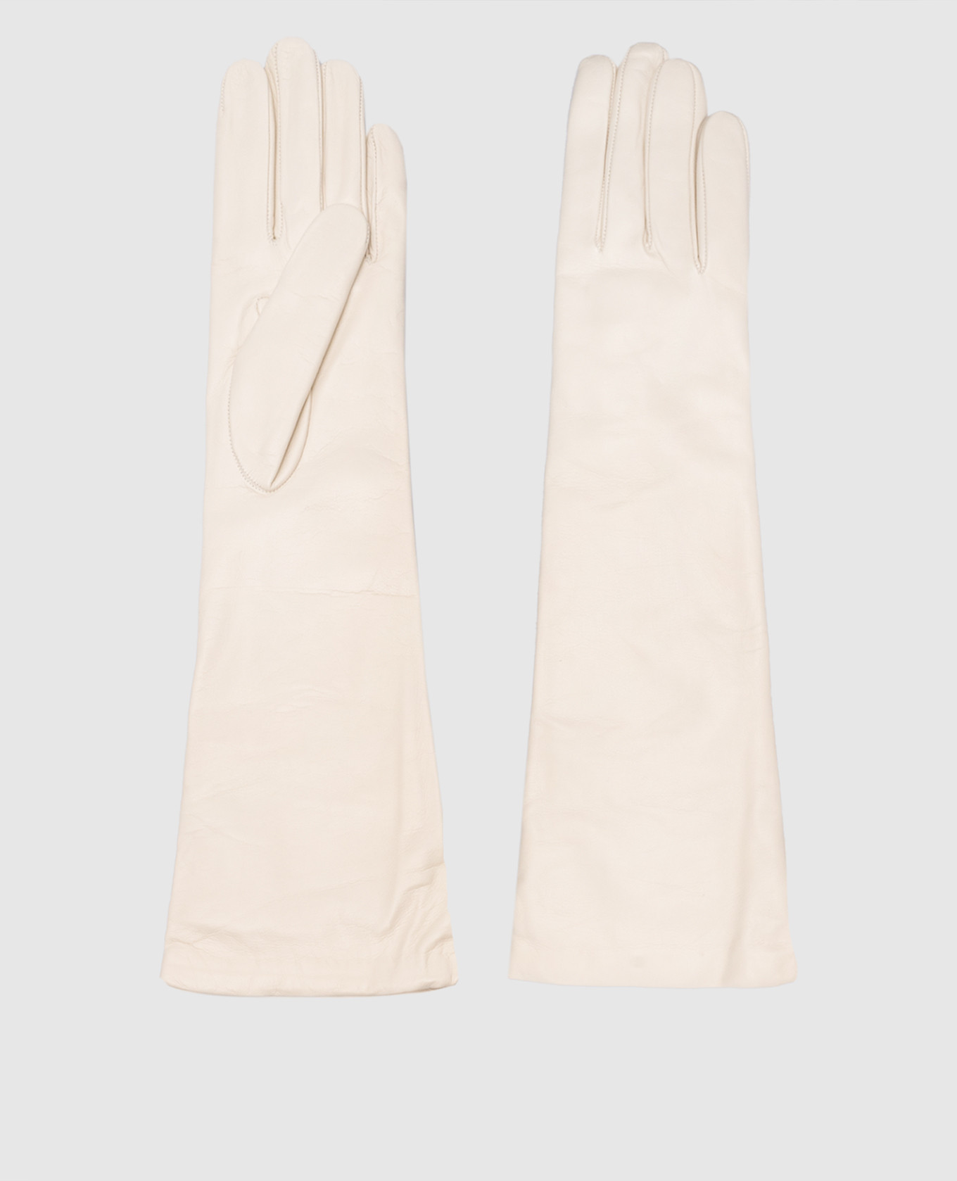 

White leather gloves Caridei