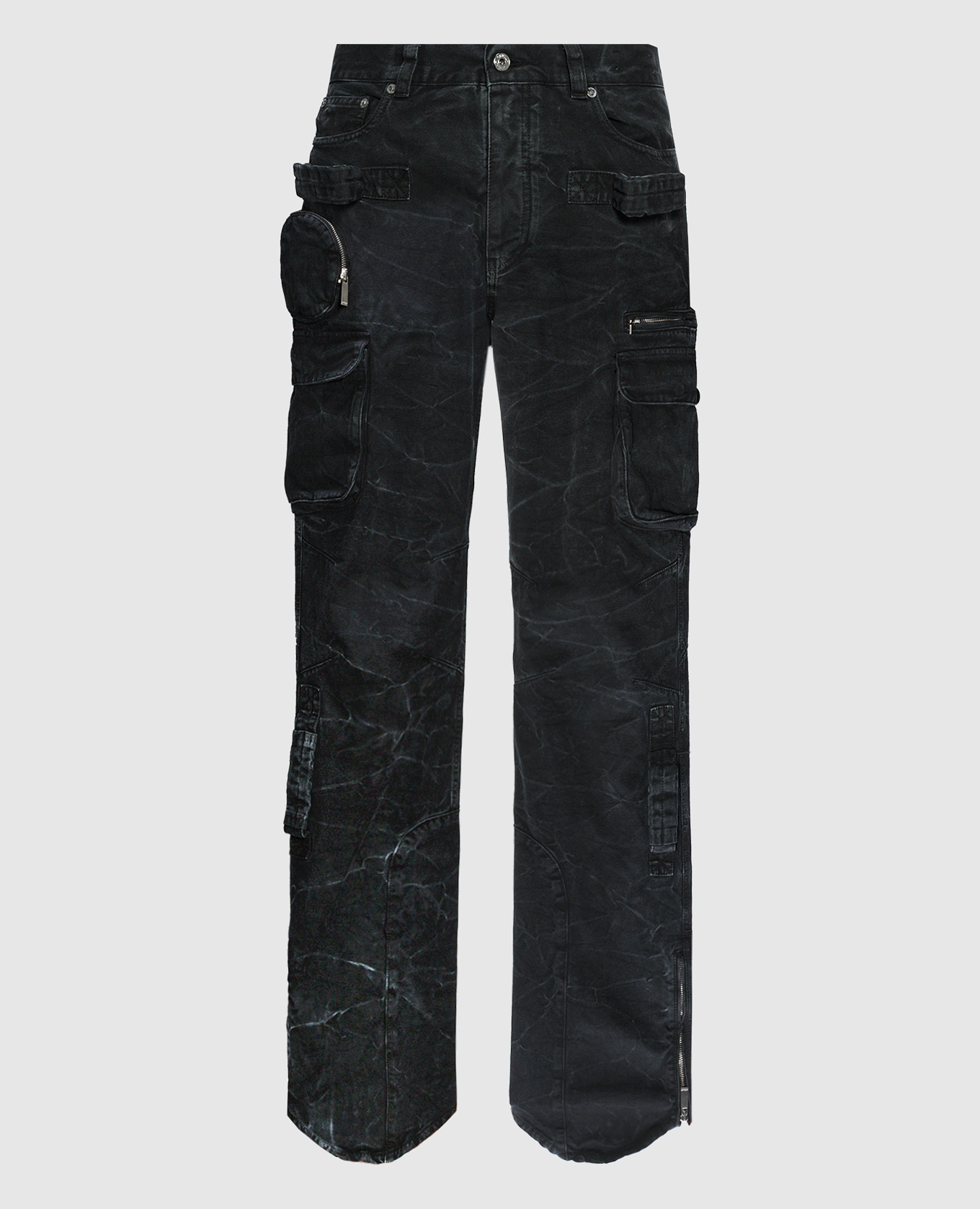 

Black cargo jeans with a curved bottom Off-White