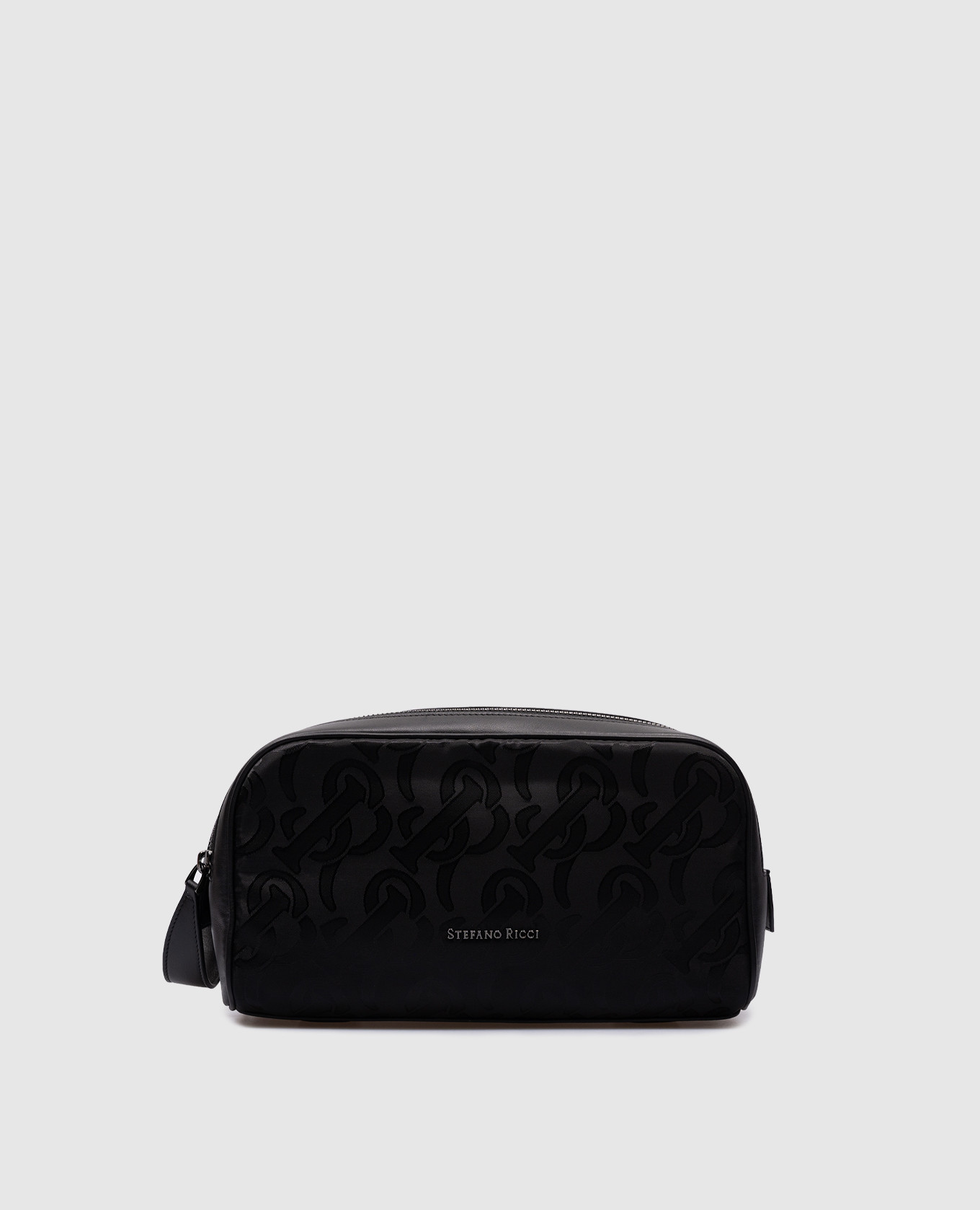 

Black toilet bag with logo Stefano Ricci