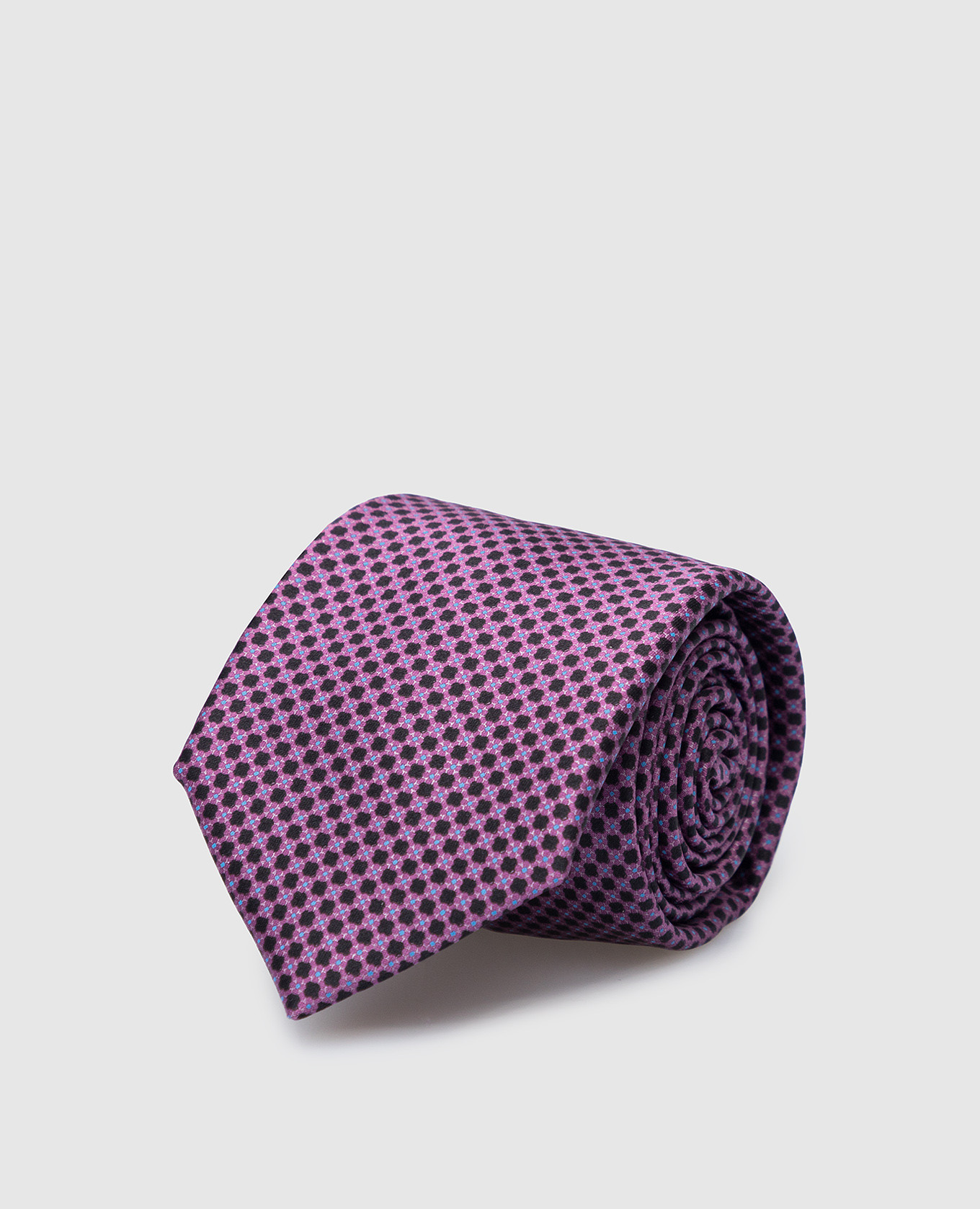 

Children's purple tie made of silk in a geometric pattern Stefano Ricci, Фиолетовый