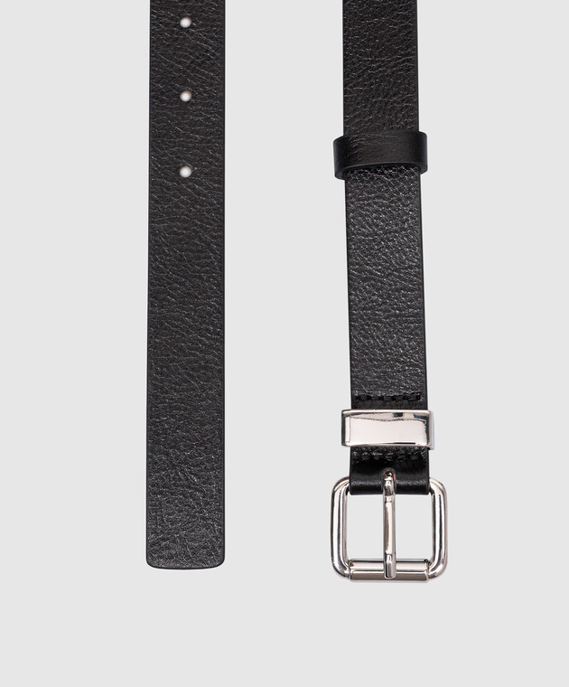 Max Mara Sportmax - STILLA black leather belt STILLA - shop  display picture 3