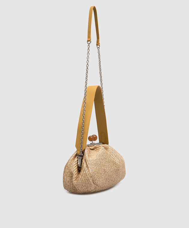 国内発送/送料関税込【WEEKEND MAX MARA】 Fortuna Bag WEEKEND MAX MARA Fortuna Raffia Effect Clutch Weekend Max Mara