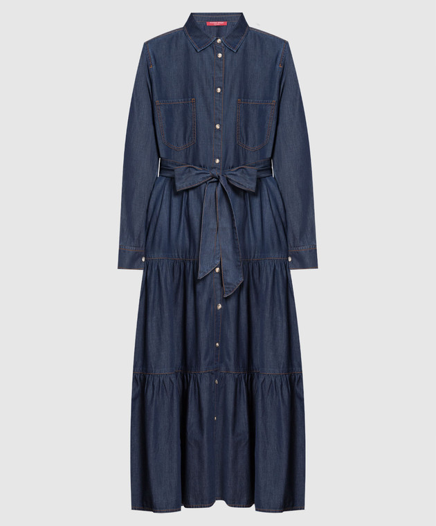 marina rinaldi denim dress Marina Sport by Marina Rinaldi - Blue denim shirt dress DAKAR