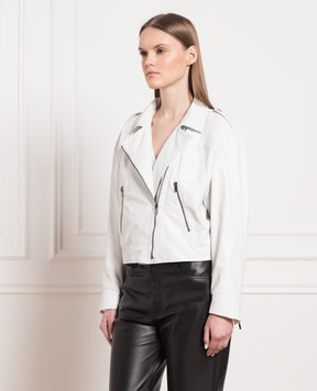 Simonetta Ravizza White leather jacket JA154L7