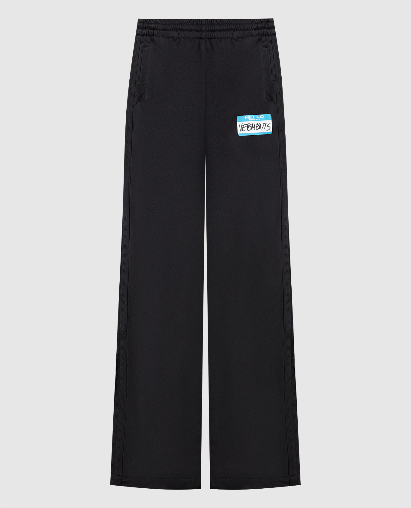 

Black pants with logo Vetements