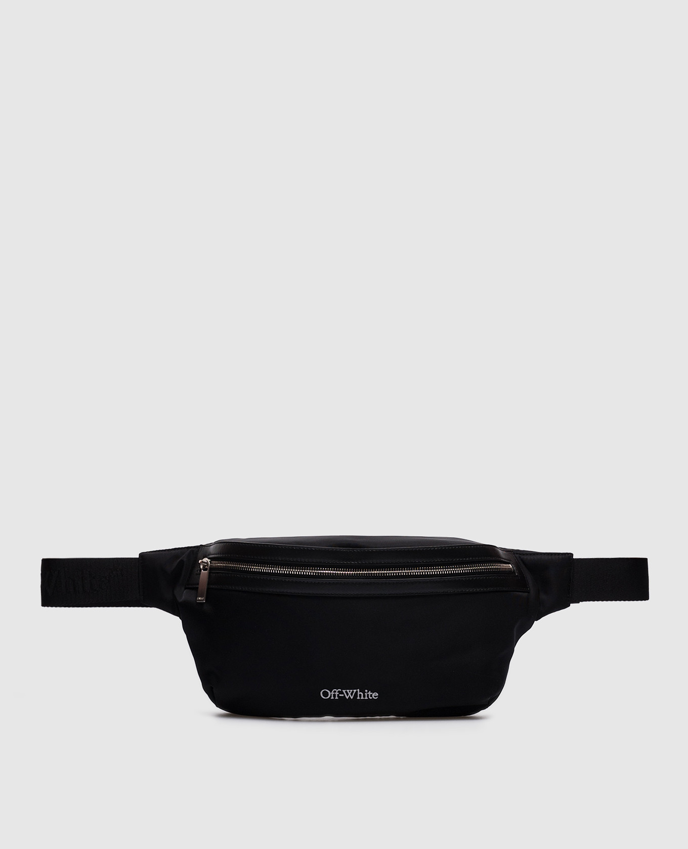 

Black belt bag with logo embroidery Off-White