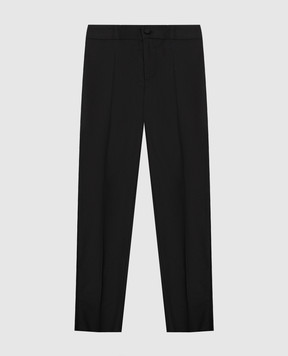 Stefano Ricci Children's black wool trousers Y1T0960000W0017C