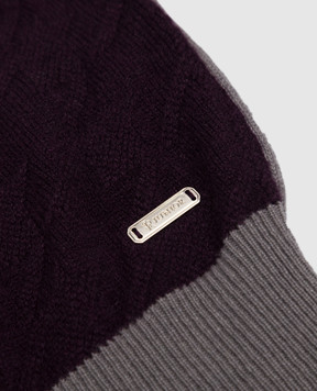 Stefano Ricci Children's purple cashmere jumper KY07017G01Y17412