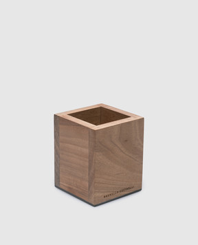 Brunello Cucinelli Table stand made of wood with a logo MLPENBO415