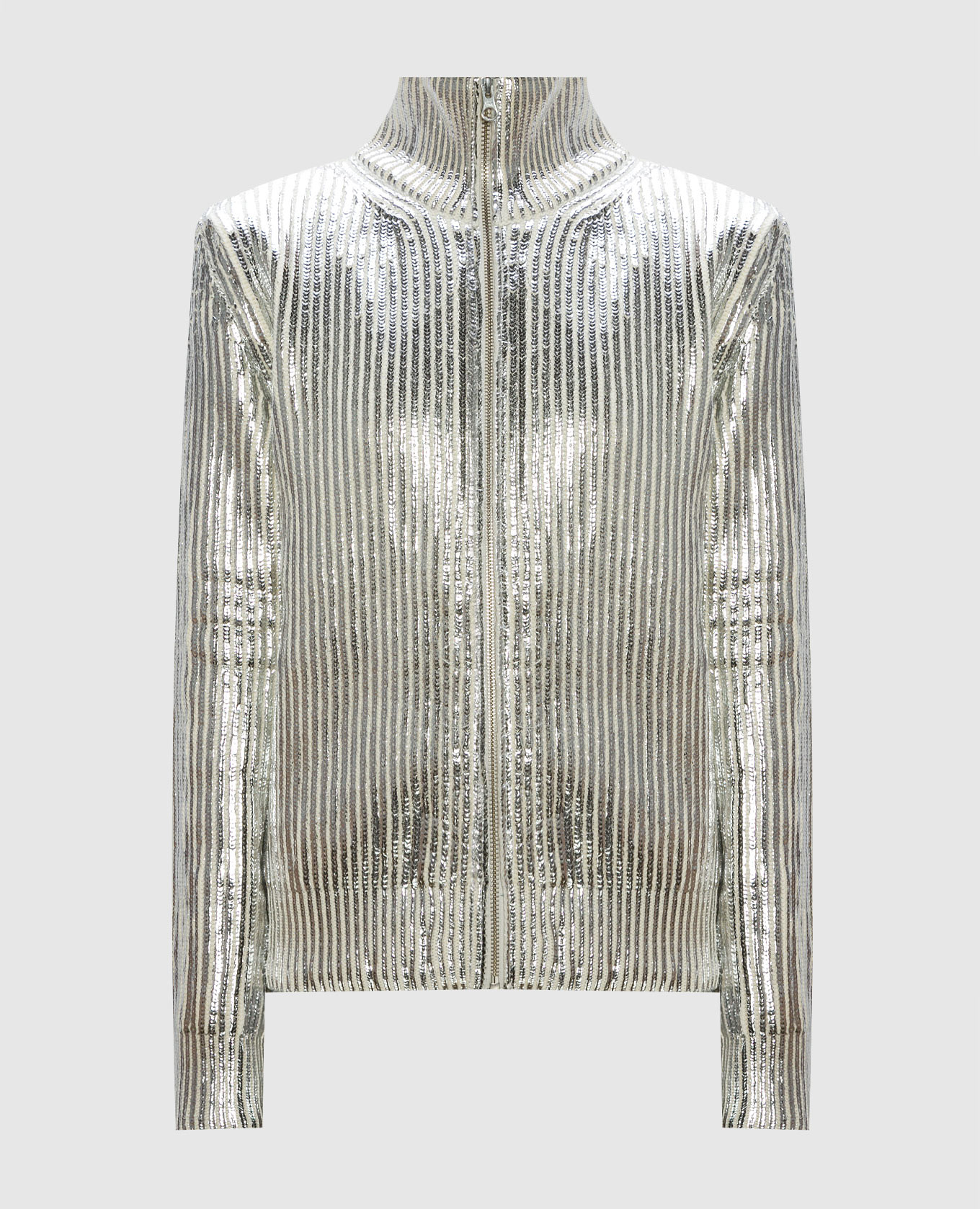

White cardigan with metallic effect Maison Margiela MM6