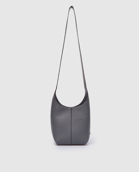 Michael Kors Gray leather hobo bag with metallic logo 31F3PDEH1L030