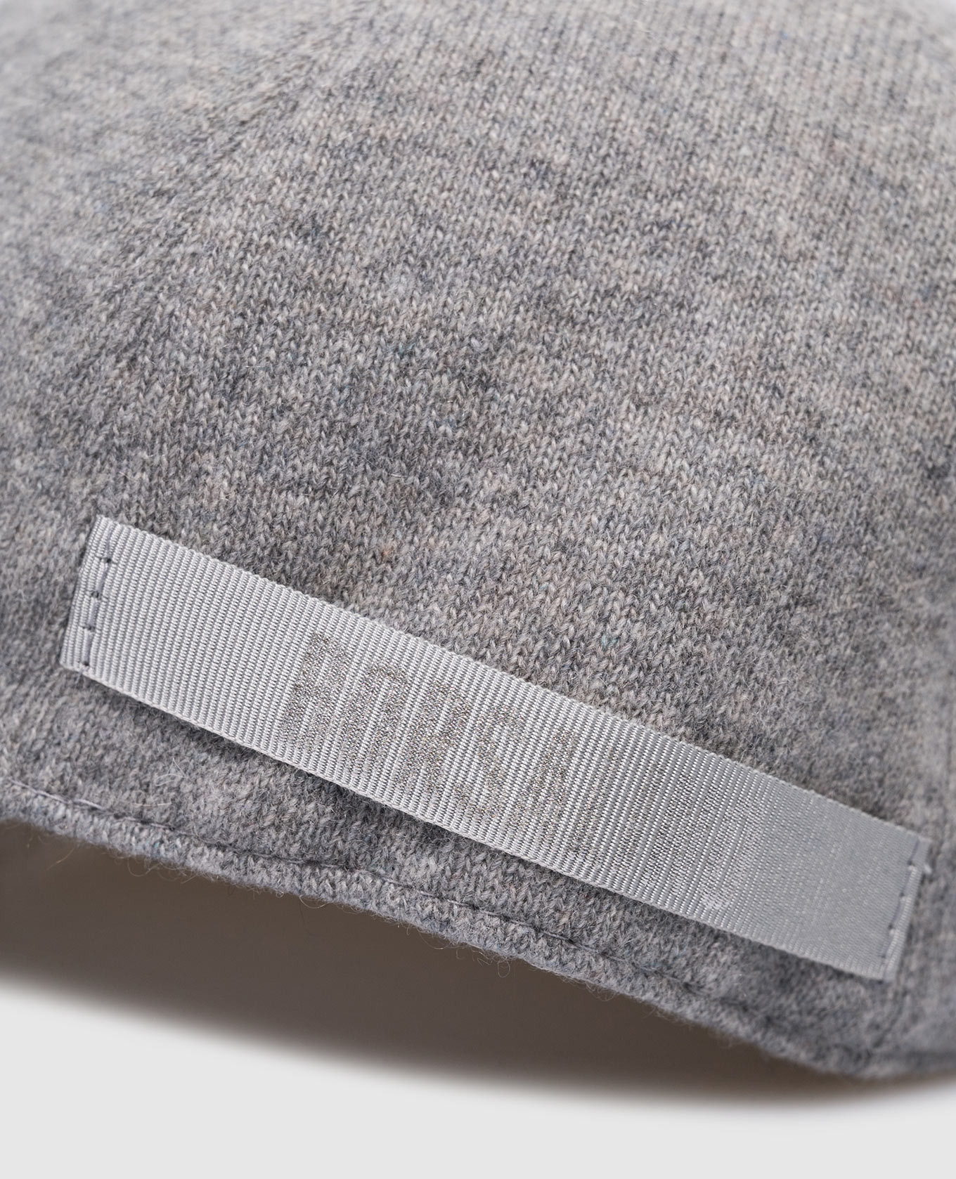 Gray cashmere cap with logo Borsalino 4