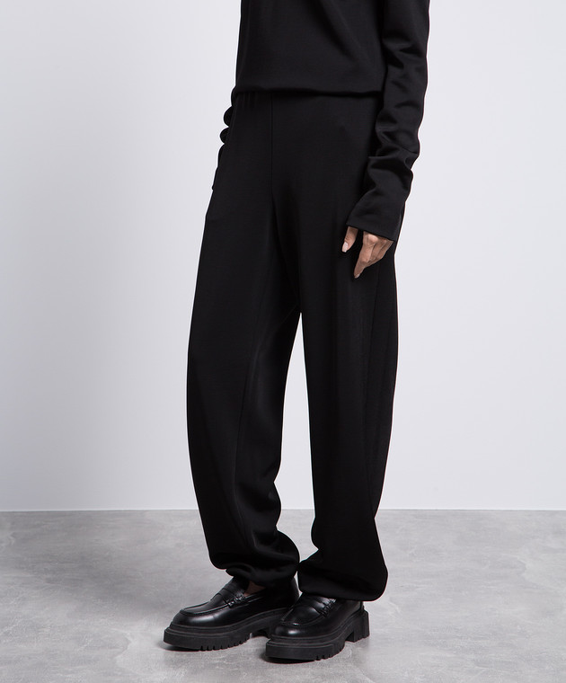 パンツ JIL SANDER BLACK WOOL BLEND JOGGERS Jil Sander Joggers wool blend elastic waistband | The