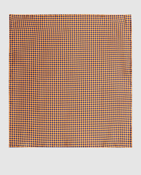 Stefano Ricci Children's orange silk set of patterned tie and shawl YDH27026