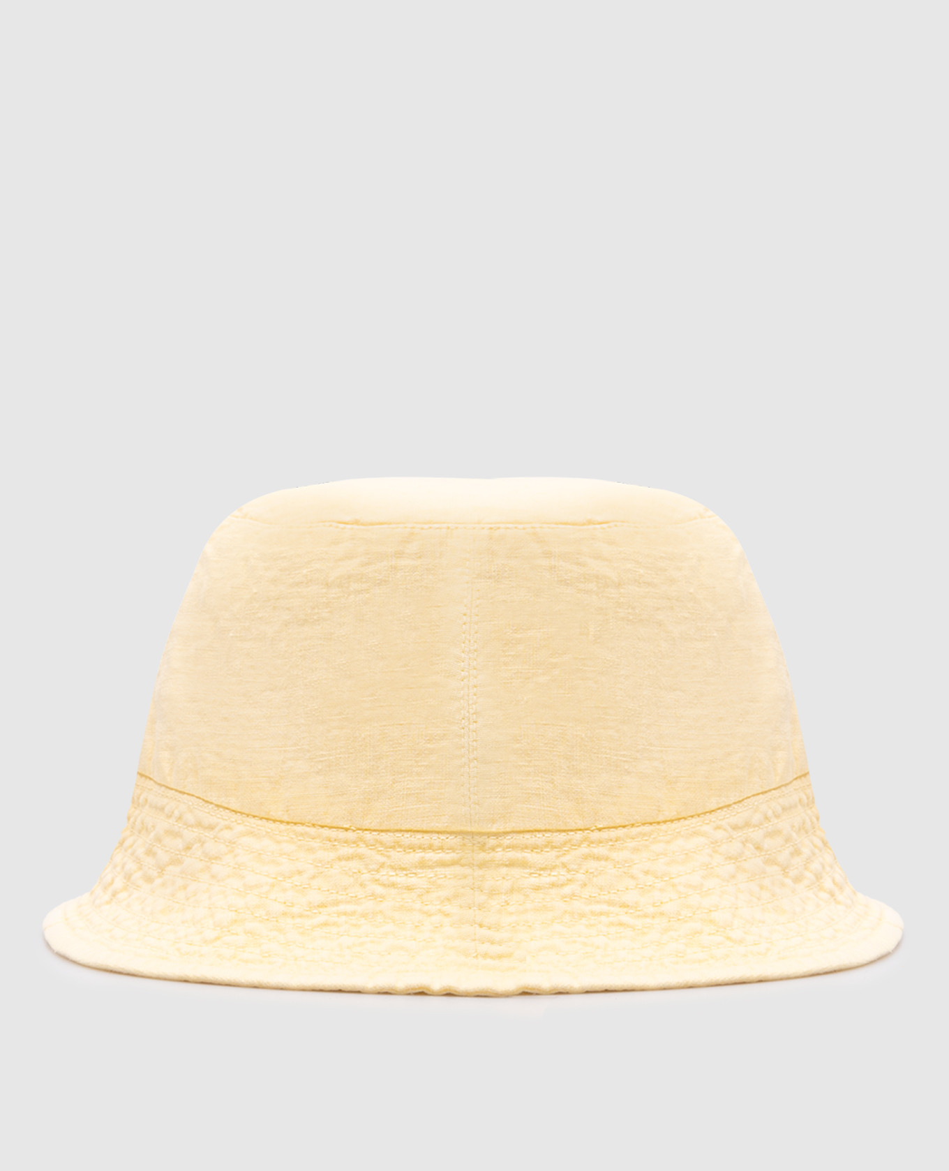 

Yellow linen panama with logo embroidery Vilebrequin