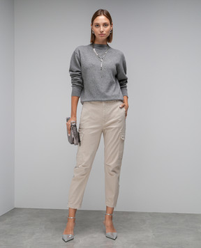 Dondup Beige cargo pants DP731GSE043DPTD