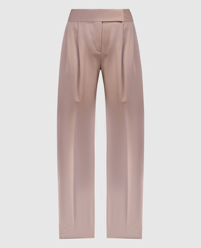The Attico Brown woolen Gery pants 241WCP102W046