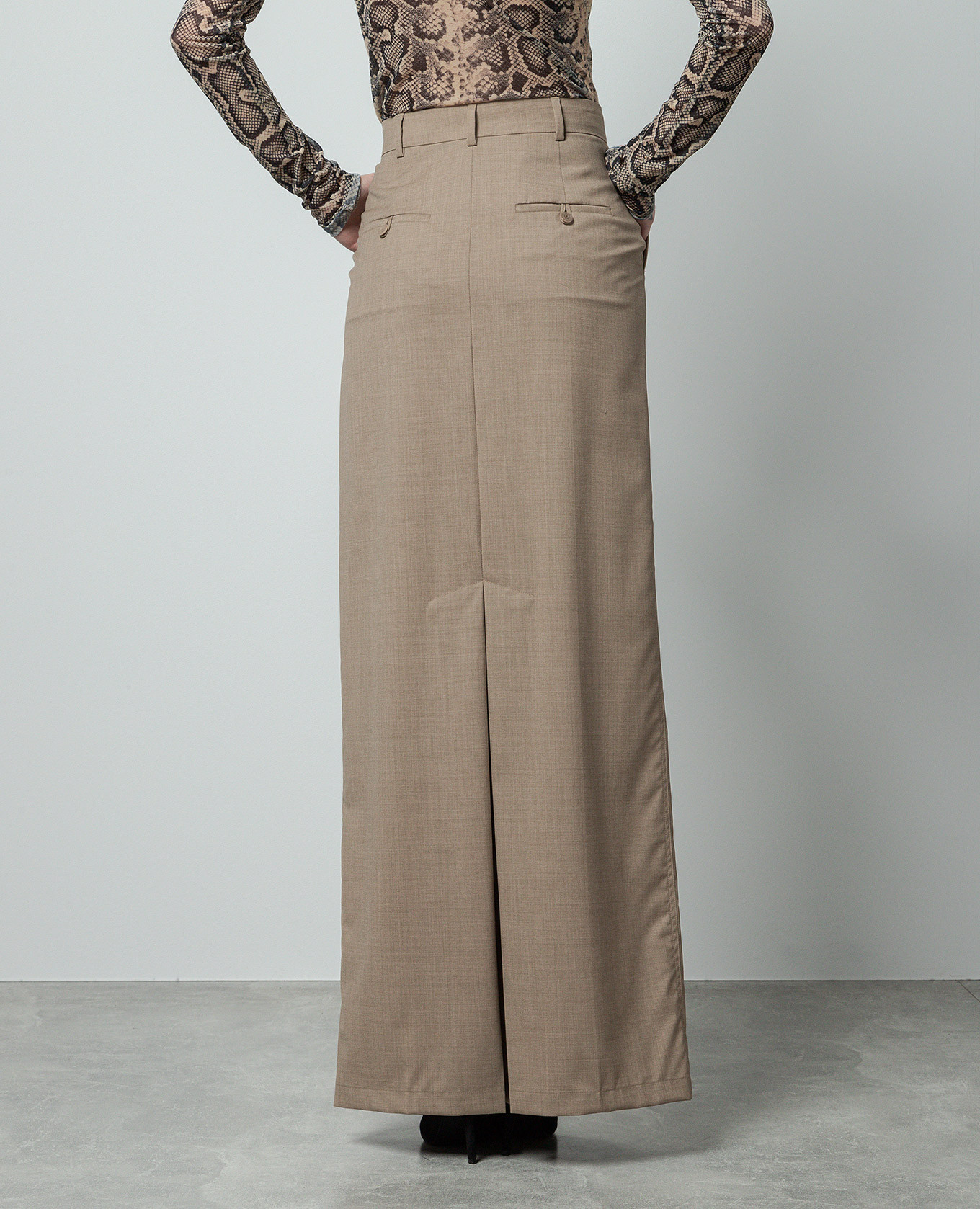 Brown wool Circeo skirt Max Mara 4