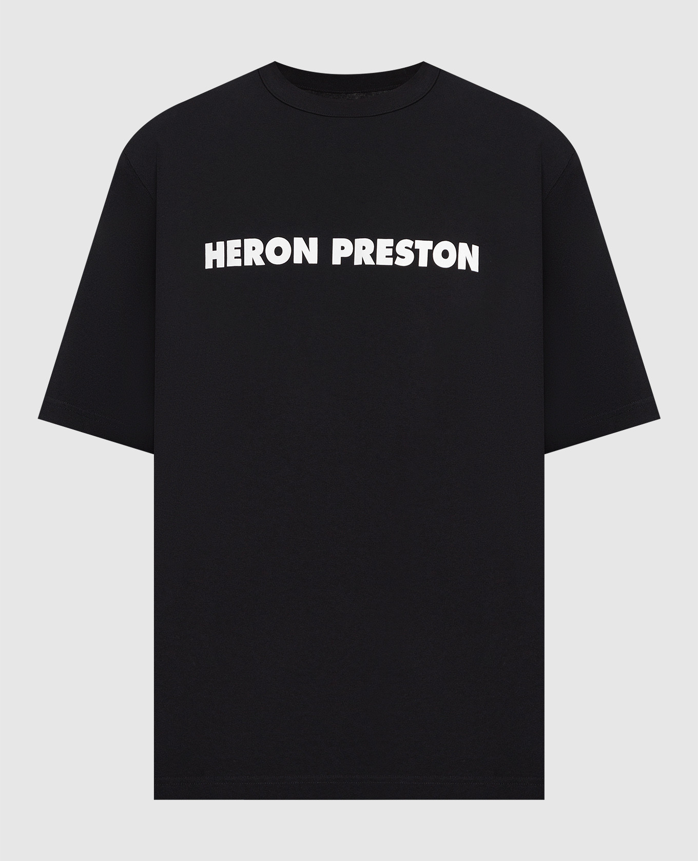 Heron Preston - Black t-shirt with logo HMAA032S23JER009 - shop