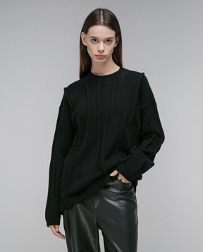 Gauchere Black sweater made of wool P22327460451