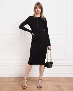 Tom Ford Black dress with a figured neckline ABJ654FAX021
