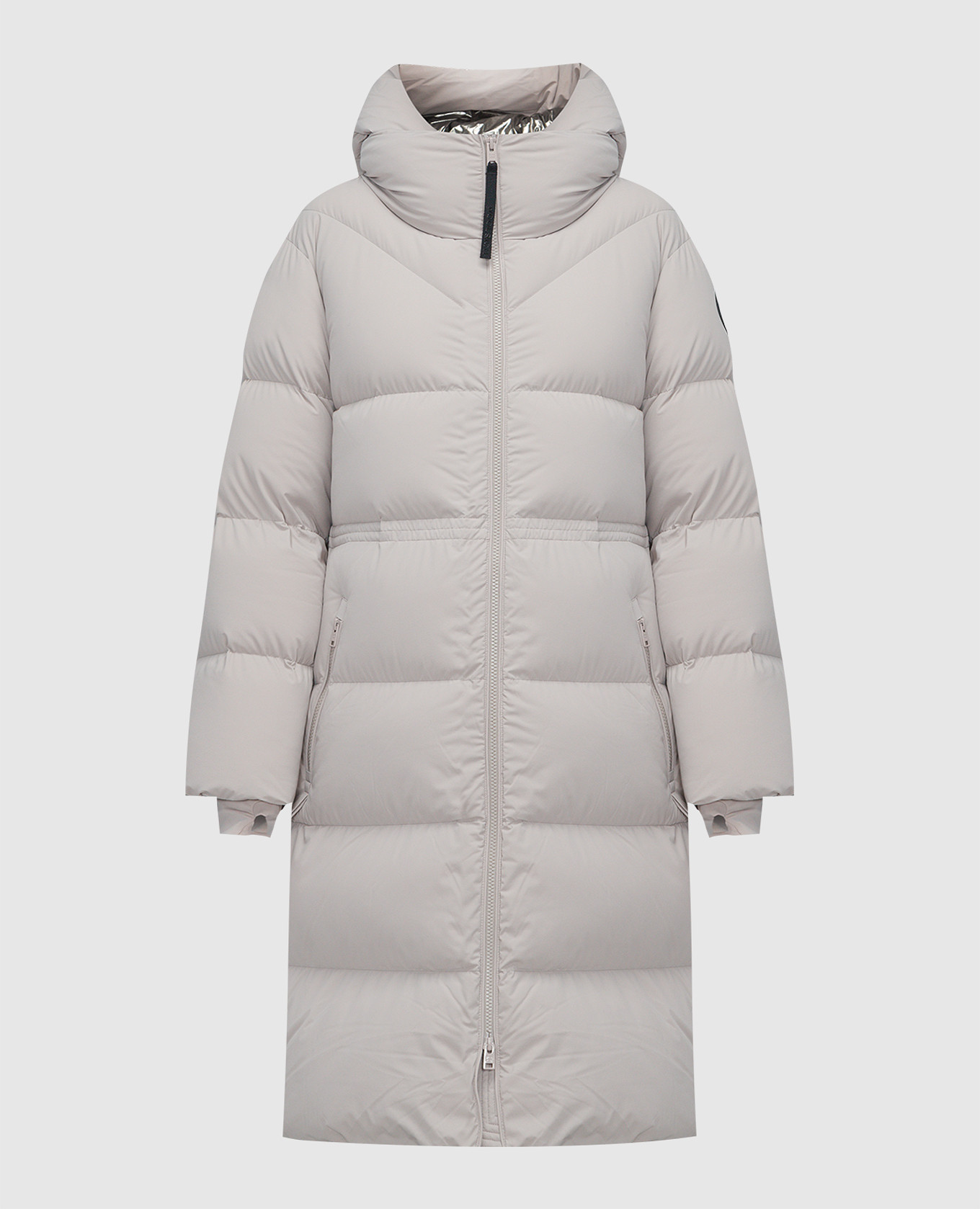 

Brown down jacket with logo patch Woolrich, Коричневый