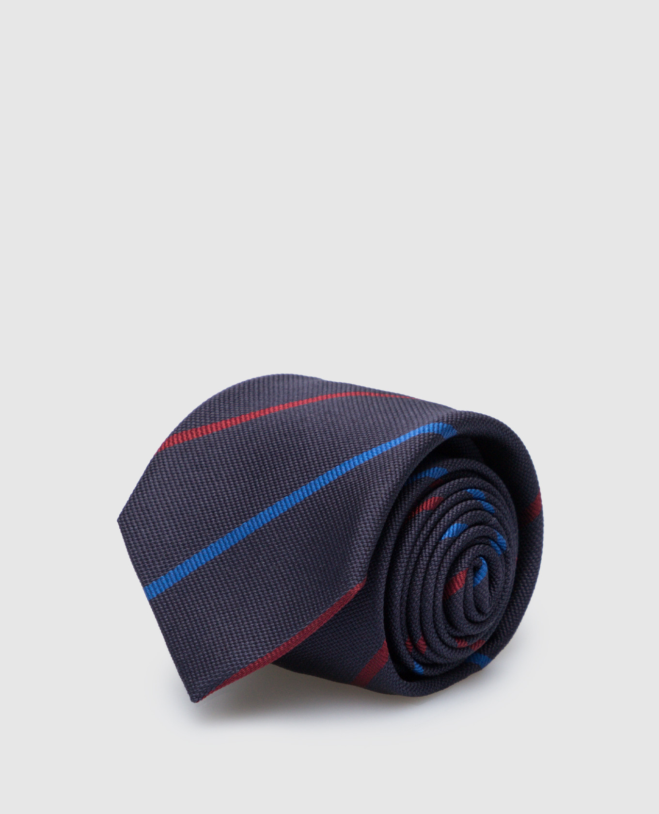 

Children's dark blue striped silk tie Stefano Ricci
