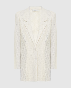Philosophy di Lorenzo Serafini Openwork jacket in a pattern V05032118