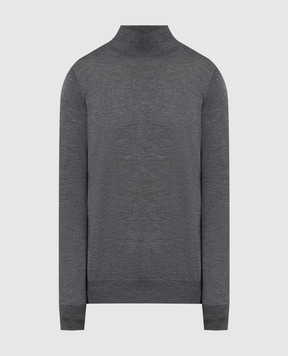 Brunello Cucinelli Gray wool and cashmere golf M2400103