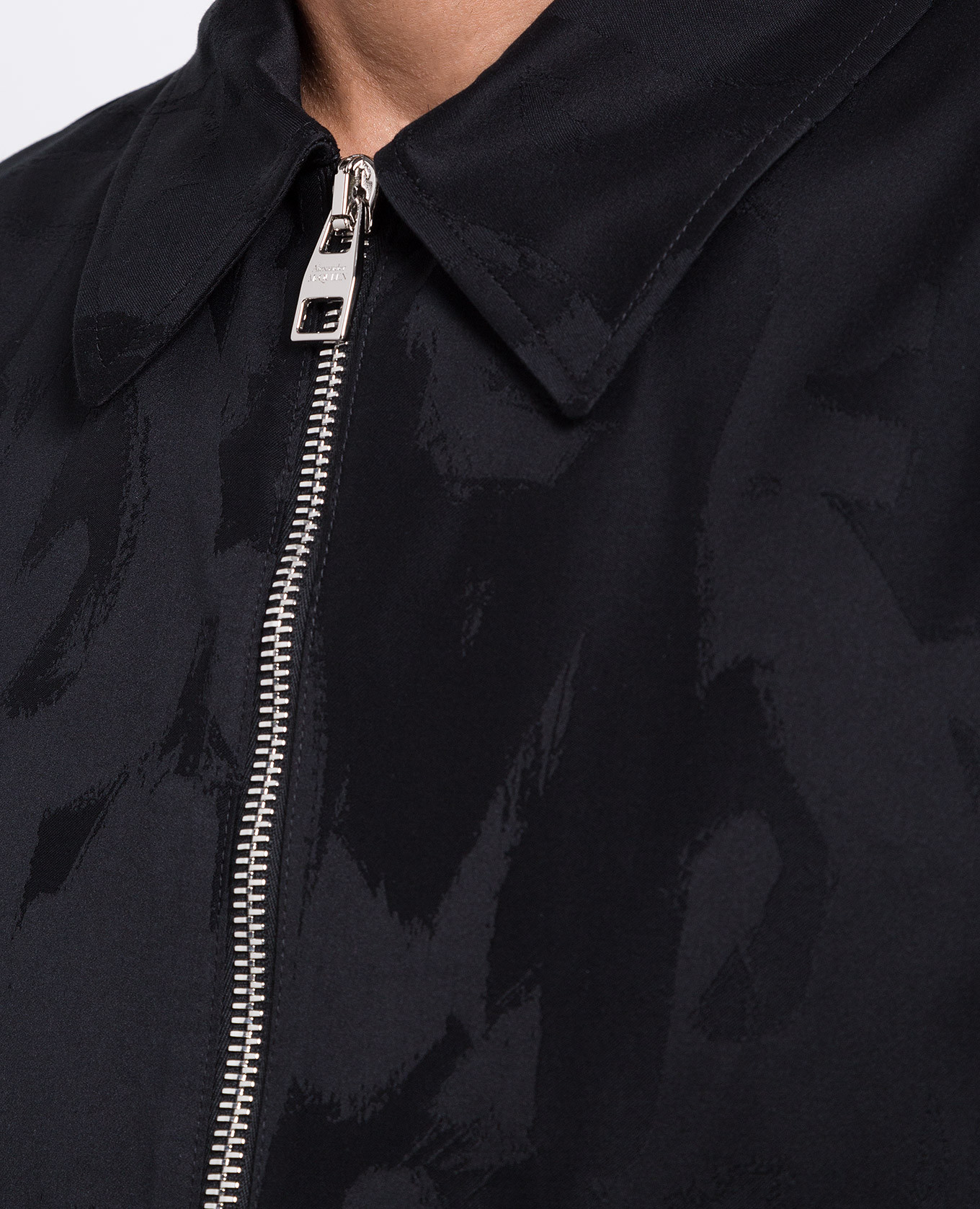Black jacket with graffiti pattern Alexander McQueen 5