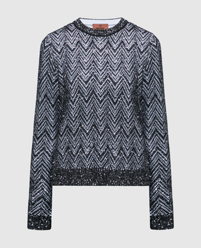 Missoni Black jumper in a pattern with sequins DS23WN01BK025E