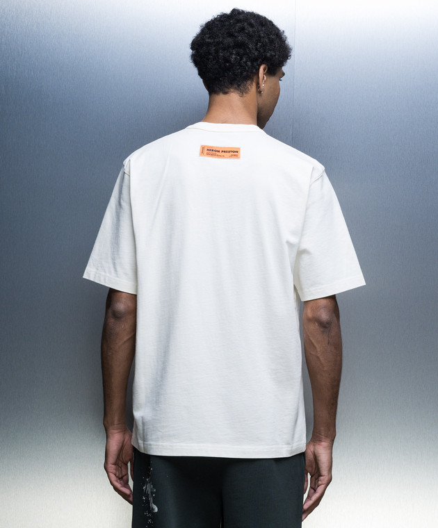 Heron Preston - White NYC T-shirt with logo print HMAA032F23JER006