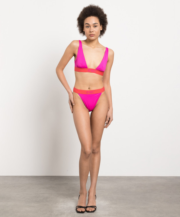 その他 Off-White OWFA098S23JER001 Off-White - Pink swimsuit with logo pattern OWFA098S23JER001